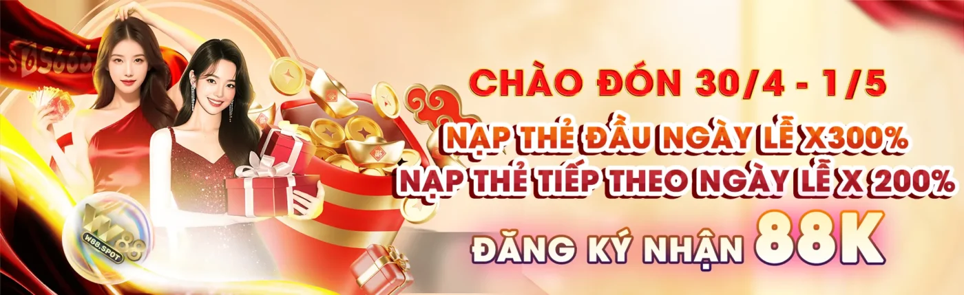 W88 24 banner w88 mừng lễ 30-4 và 1-5